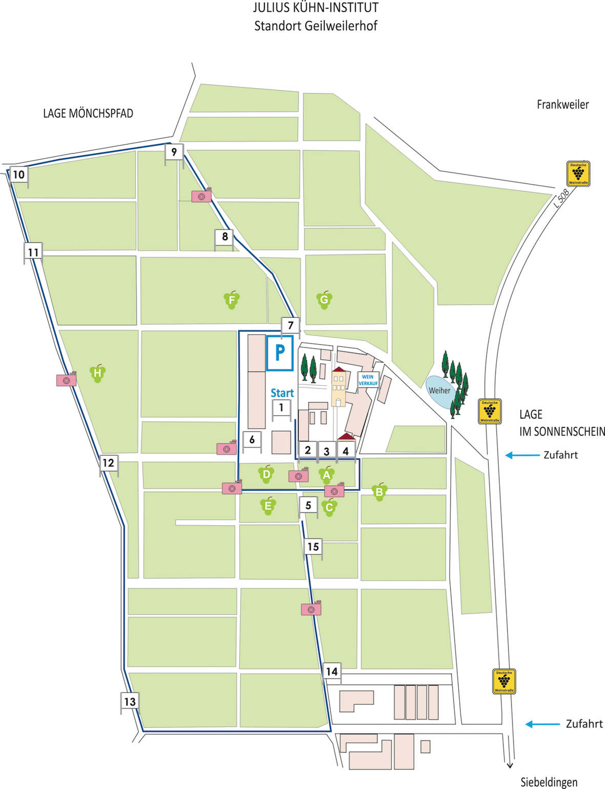 Lageplan Rebenlehrpfad